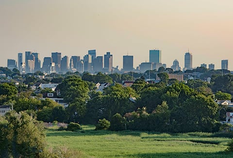 When Boston calls for work or play, you're only minutes away by car or the MBTA Blue Line